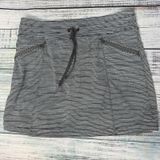 Athleta Athletic Skort Skirt Workout Grey Stripe Sm Photo 0