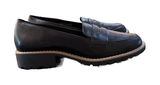 DV Dolce Vita Women's Crisp Lug Sole‎ Black Loafers Size 7.5 Penny Academia Photo 0