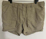 The‎ North Face Womens Tan Khaki Hiking Shorts Size 16 Drawstring Nylon Trekking Photo 0
