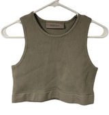 Fear of God Essentials Women's Grey Sweater Knit Sport Tank Top Size Large Photo 0