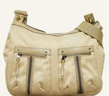 Gucci Sherry Line Beige Tan Canvas Crossbody Shoulder Bag Adjustable Strap Photo 0