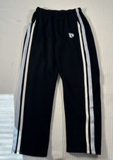 Pink Victoria’s Secret Women’s Medium Black Jogger Sweatpants Striped Logo Photo 0