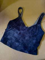 lululemon athletica Navy Tie-Dye Seamless Sports Bralette Photo 0