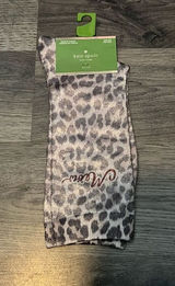Kate Spade Leopard Meow Crew Socks Woman’s One Size (4-10)NEW Photo 0