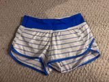 Blue Striped Lululemon Shorts Photo 0