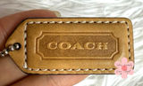 y2k 1.5" COACH Fob Bag Charm Hang tag Hangtag Photo 0