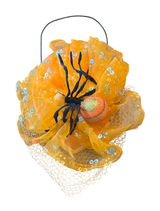 Vintage Department 56 Halloween Costume Black Spider Orange Hat Sequin‎ Dress Up Photo 0