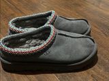 UGG Gray Slippers with Colorful Trim Photo 0