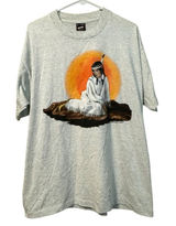 80s Native‎ American Woman New Mexico Pocahontas Style Shirt Size XL Vintage Photo 0