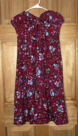 Lulu's women’s boho strapless Burgundy Floral Dress size S Photo 0