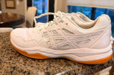 ASICS GEL-RENMA Women’s Pickleball Court Shoes White Silver Gum Size 9 Photo 0