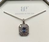 Bomb Party Necklace RBP4375 “Doesn’t Get Better Than This” CZ on Rhodium NWT Photo 0