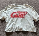 Vintage Graphic Cropped Tee White Size M Photo 0