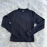 Skims Fits Everybody Long Sleeve T-Shirt Onyx Size Large Photo 0