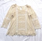 Free People Lace Women's Blouse‎ Ruffle Romantic Angel Goth Soft Victorian Photo 0