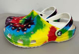 Crocs‎ Classic Solar Rainbow Clogs W7 M5 Tie Dye Slip On Festival Hippie Pride Photo 0