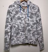 American Giant Women‎ 100% Cotton Hoodie Small Gray Marble Zip Up Sweatshirt USA Photo 0