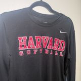 The Nike Tee Harvard Softball Long Sleeve Black Dri Fit Shirt Women's Small Photo 0