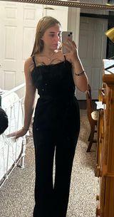 GB Feathered Jumpsuit  Photo 0