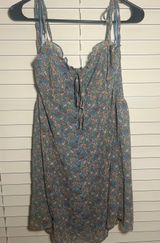 Blue Floral Sundress Size M Photo 0