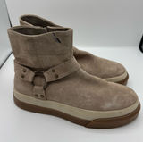 Free People Bodhi Harness Sneaker Bootie Moon Rock Suede Size 9.5 fall autumn Photo 0