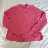 French Connection Nadia Mozart‎ Aurora Pink Chunky Cotton Sweater Womens Small Photo 0