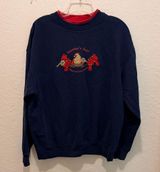 Vintage 90s Cardinals Grandma sweater embroidered birds Photo 0