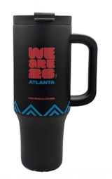 FIFA nwt Atlanta World Cup Black stainless steel We Are 26' Travel Mug 40 oz Photo 0