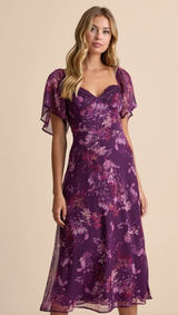 Lulus Purple Midi Dress Photo 0