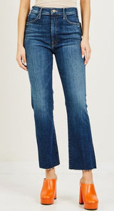 Mother The Hustler Ankle Frayed Bootcut Kick Flare Jeans‎ Lust for Life Size 23 Photo 0