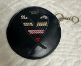 PINK - Victoria's Secret Round Wristlet Coin‎ Purse Key Chain Clutch Cosmetics Bag Charm Photo 0