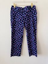 Lilly Pulitzer Rare Amuse Bouche Print Luxury Capri Pants Style 49057 Size 8 Photo 0