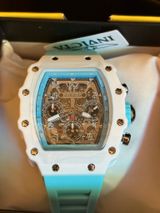 Invicta Racing Valxor Carolina Blue F-1 CAR ENGINE Luxury SKELETON Collection! Photo 0