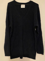 Women's Black Abercrombie & Fitch Soft A&F Collection Rib Knit Sweater Sz‎ Large Photo 0