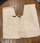 Banana Republic High-Rise Barrel Jeans Women's Size 30/10 in Light Ecru NWOT Photo 0