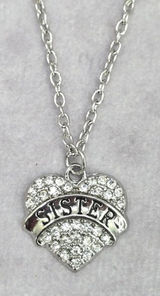 Silver Heart Rhinestone Gem Chain Pendant Link Fashion Jewlery‎ Necklace JB2-85 Photo 0