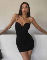 Princess Polly BLACK MINI DRESS BODYCON Photo 0