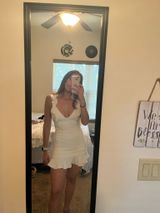 Selfie Leslie White Dress Mini Photo 0
