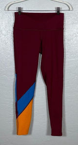 Cotopaxi Women S Maroon Orange Blue Mariposa Colorblock Leggings Athleisure Photo 0