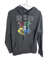 Harry Potter Wm‎ Med Hogwarts Houses Graphic Drawstring Hoodie Fan Novelty Photo 0