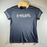 851 | Under Armour HeatGear Loose Graphic Logo Training T-Shirt Black Womens L Photo 0