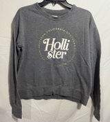 Hollister Charcoal Crewneck Sweatshirt with Gold Accents Size M Photo 0