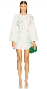 Luna Mini Dress in Ivory Photo 0