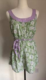 Oh Baby by Motherhood Green and Lilac Floral Maternity Tunic Photo 0