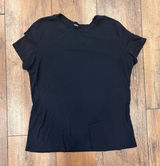 Alo Yoga All Day Relaxed Fit Stretch-Jersey T-Shirt Black Womens Sz XS Gym Yoga Photo 0