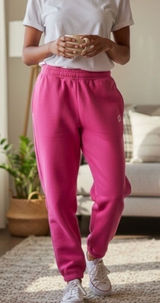 Peloton Cooldown Cotton Fleece Joggers Women's Size XL Pink‎ Athleisure Photo 0