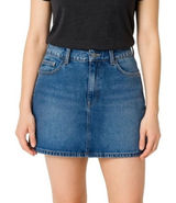 H&M Divided Blue Denim High Waisted Mini Skirt Size 6 Photo 0