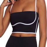 Airbrush Streamlined Bra Tank Black/White XS Photo 0