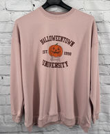 Halloweentown University Sweatshirt Women's 4XL Pink Pumpkin October Halloween Photo 0