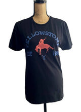 Yellowstone Graphic Tee Short Sleeve T-Shirt Black Western Cowgirl Size Small‎ Photo 0